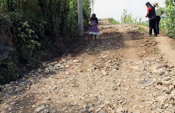 Realizan faenas para rehabilitar caminos