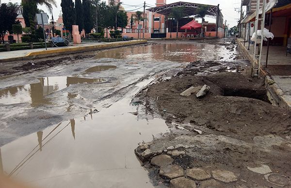 Denuncia comuna abandono de obra en Ocoyucan