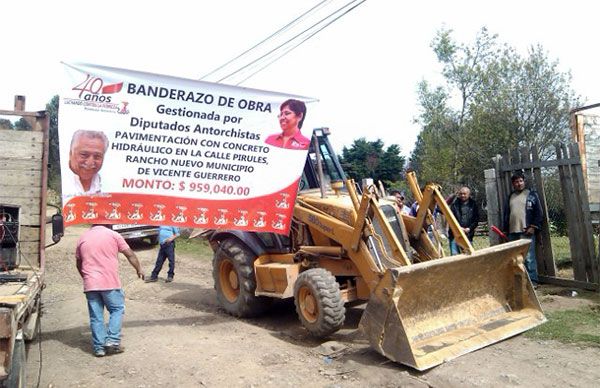 Por concluirse pavimentación en Rancho Nuevo