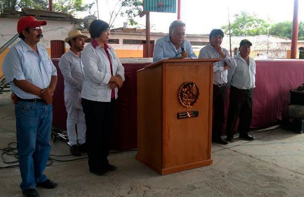 Agua potable y pavimentaciones para Huejonapan