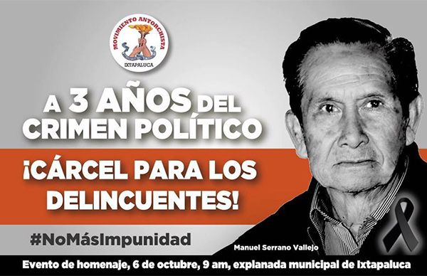 Denuncia diputada dilación de la PGR por el caso de asesinato de Manuel Serrano