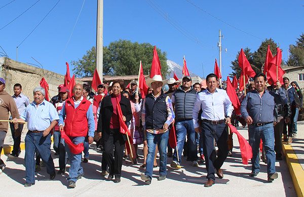 Inaugura Edith Villa obra en San Francisco Cuautlancingo