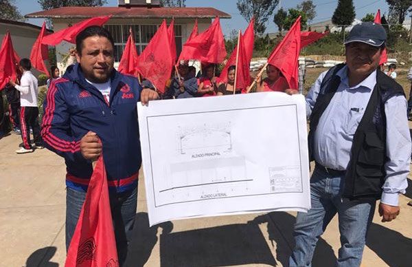 Inician obra en escuela antorchista