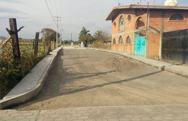 Avanzan obras gestionadas por Antorcha en Atlixco