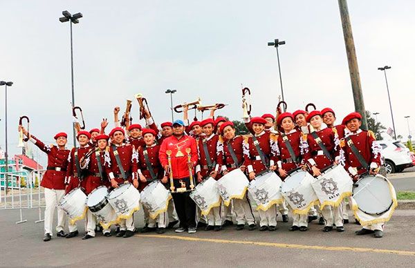 Destaca Puebla en el II Concurso Nacional de Bandas de Guerra