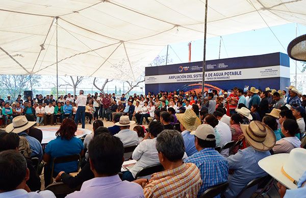  Inauguración de ampliación de agua potable en Chapultepec  