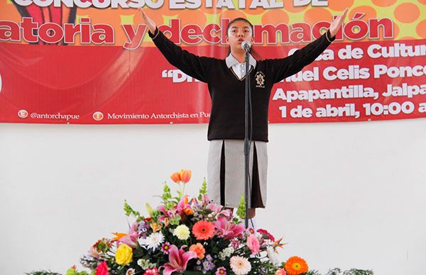Destacan declamadores de Atlixco en eliminatoria