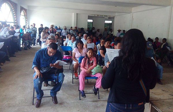 Se reúnen los líderes antorchistas en Huauchinango