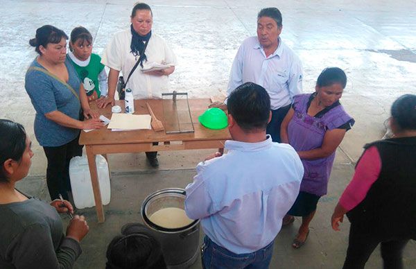Imparte CBTa 168 curso a productores de queso del municipio de Atempan