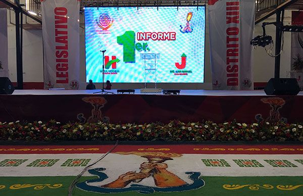 ¡Todo listo para el informe de los diputados antorchistas en Atlixco!