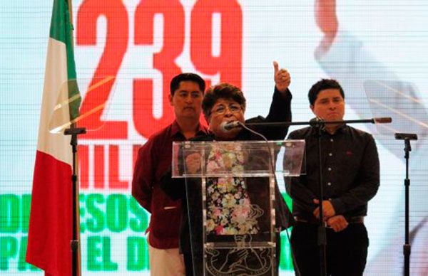 Informan diputados antorchistas 239 mdp en obras para el Distrito 13
