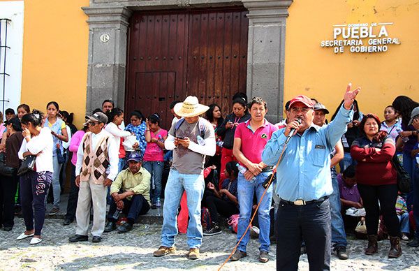 Respalda Antorcha lucha del gobierno de Ocoyucan