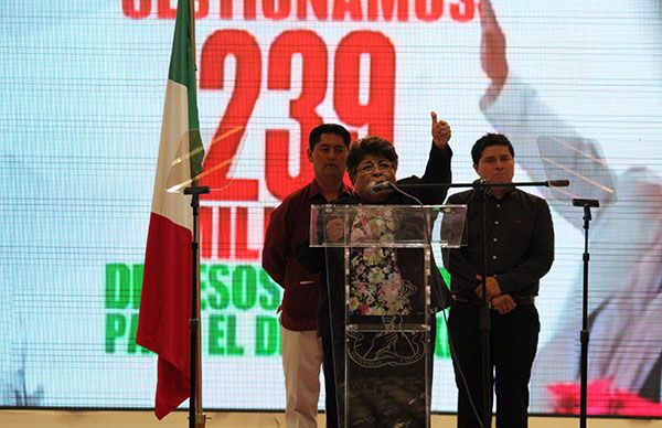  Agradece Hersilia Córdova la asistencia al 1er Informe legislativo
