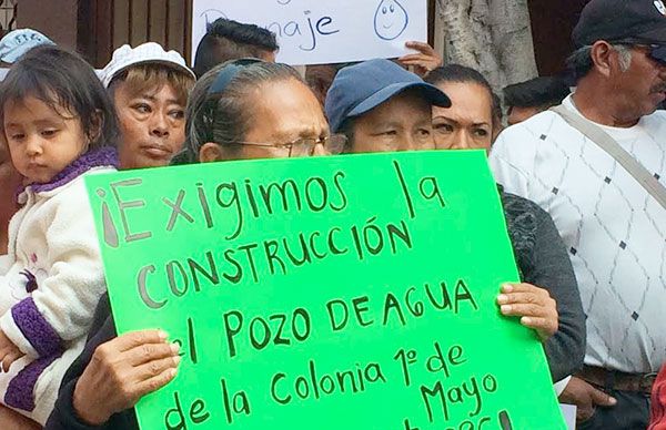 Solicitan agua colonias humildes