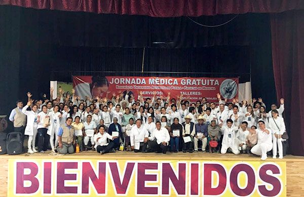  Ayuntamiento de Ahuatempan y BUAP ofrecen jornada médica gratuita