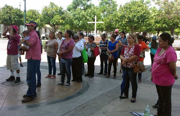 Ante incumplimiento de minuta, antorchistas hermosillenses realizaron mitin