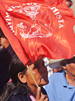 Oaxaqueños antorchistas luchan por el progreso y no decaerán