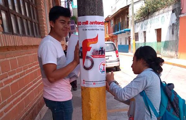 Difunden aniversario de Antorcha en la sierra Nororiental