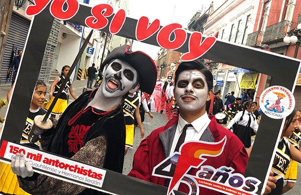 Realizan Caravana Cultural de Antorcha en Puebla
