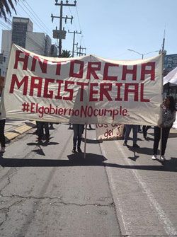 En Hidalgo tenemos un gobierno que reprime al sector educativo