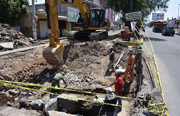 Rehabilitan sistema de drenaje de avenida Arca de Noé