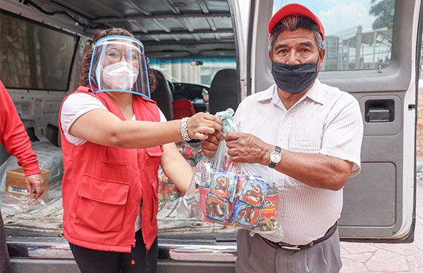Entregan alimentos a bajo costo a grupos vulnerables de Chimalhuacán 