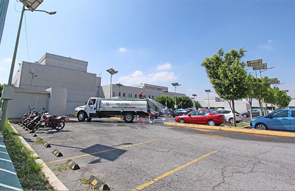 ODAPAS Chimalhuacán realiza jornada de sanitización en Barrio Transportistas