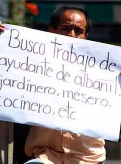 Desempleo y pobreza en Durango