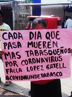Sigue en alza los decesos por coronavirus en Tabasco