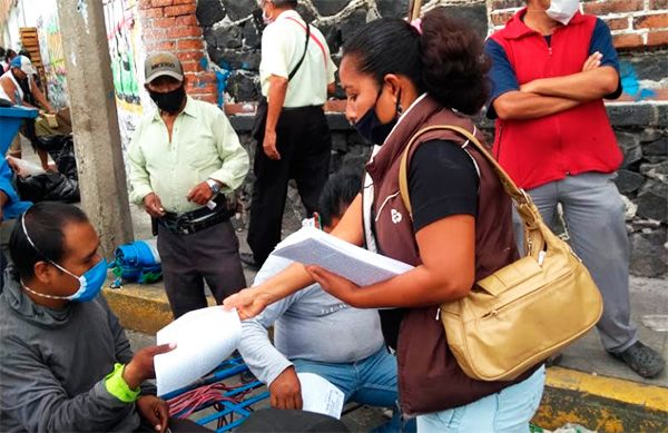 Antorchistas mantienen trabajo permanente