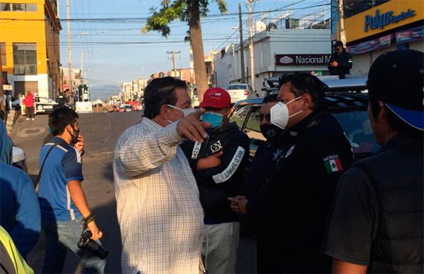 Antorchistas defienden el transporte 