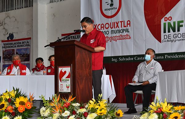 En Ixcaquixtla se realizaron 21 obras, a pesar de recortes presupuestales de Morena