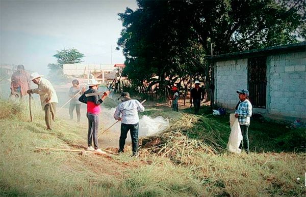 Antorcha encabeza faenas de limpieza