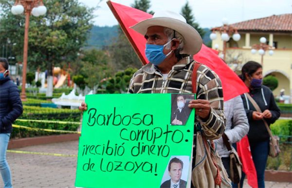 Militante antorchista exige a Barbosa deje de calumniar a Antorcha