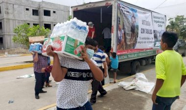 Llegan a Tabasco 10 toneladas de ayuda desde Ixtapaluca, Edomex