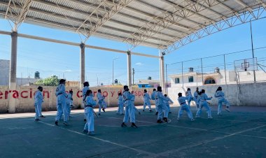 Promueve Antorcha artes marciales en jóvenes de Puebla