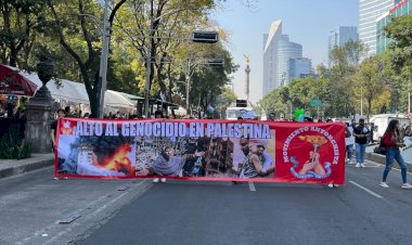 Antorchismo nacional protesta contra el genocidio israelí