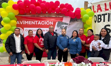 Logran pavimentación en colonia de Tijuana