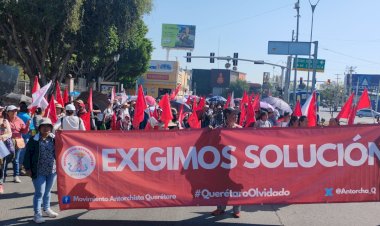 Antorcha marcha por justicia ante abandono oficial en Querétaro