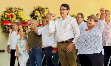 Homenaje a los mártires antorchistas; homenaje a Andrés Chávez