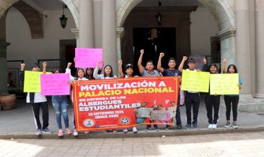 Estudiantes de Oaxaca protestarán  mañana en “La Mañanera” de Claudia Sheinbaum