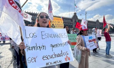 Gobierno de Sheinbaum ignora a estudiantes de Oaxaca; anuncian más protestas