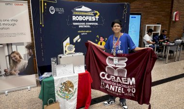 COBAEM impulsado por Antorcha gana segundo lugar internacional en robótica