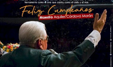¡Felicidades maestro Aquiles!